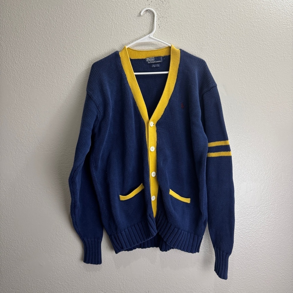 Polo Ralph Lauren Vintage Cardigan Sweater Size Large